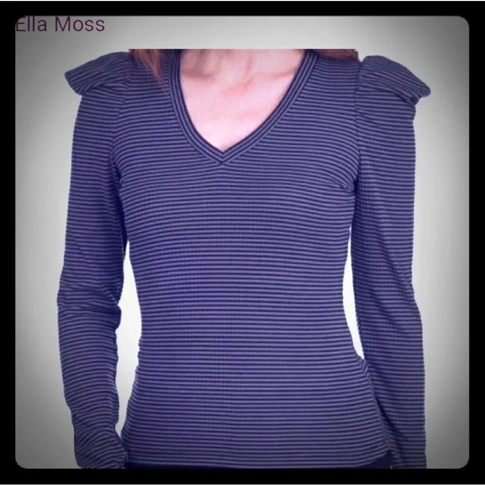 Ella Moss Puffed Sleeve Shirt XS
